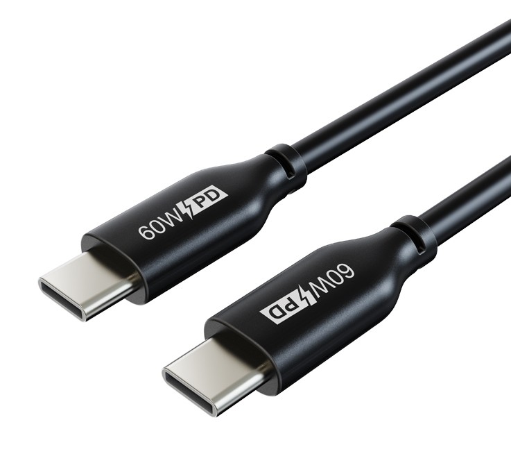CABLETIME καλώδιο USB Type-C CM60, PD 60W, 3A, 0.5m, μαύρο