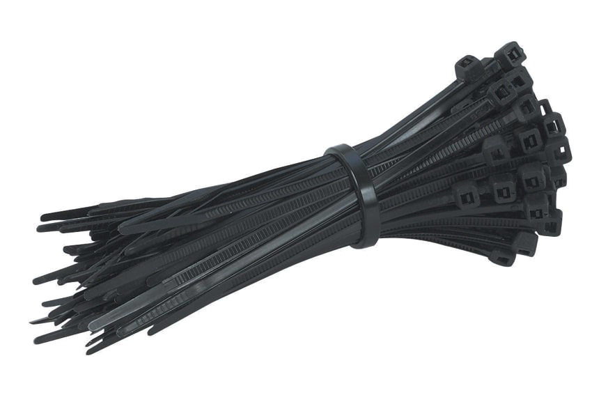 POWERTECH Δεματικά καλωδίων TIES-005, 150x3mm, μαύρα, 100τμχ