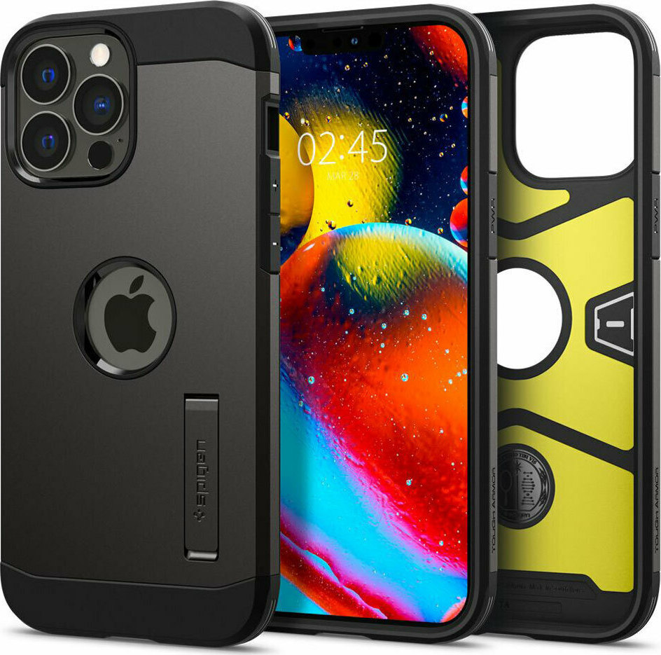 Θήκη TPU & PC Spigen Tough Armor Apple iPhone 13 Pro Max Gunmetal