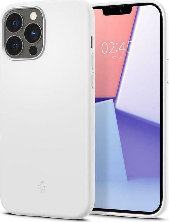 Θήκη TPU Spigen Silicone Fit Apple iPhone 13 Pro Λευκό