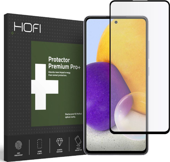 Tempered Glass Full Face Hofi Premium Pro+ Samsung A725F Galaxy A72 4G/ A726B Galaxy A72 5G Μαύρο (1 τεμ.)