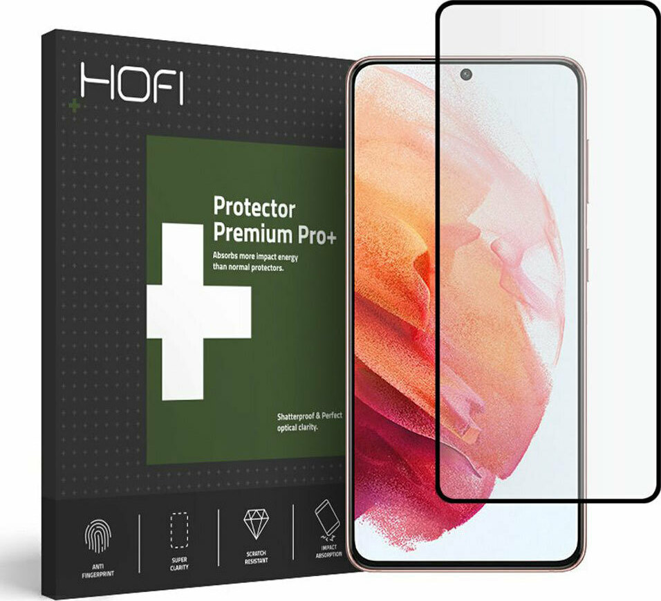 Tempered Glass Full Face Hofi Premium Pro+ Samsung G991B Galaxy S21 5G Μαύρο (1 τεμ.)