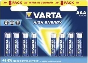 Μπαταρία Alkaline Varta High Energy AAA LR03 (4+4 τεμ.)