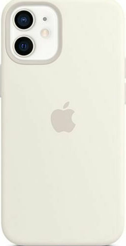 Θήκη Silicon με MagSafe Apple MHKV3 iPhone 12 mini Λευκό