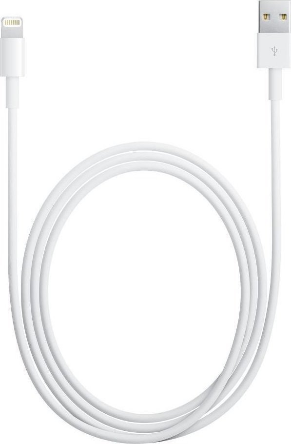 Kαλώδιο Apple MD819 USB A σε Lightning 2m Λευκό (Ασυσκεύαστο)