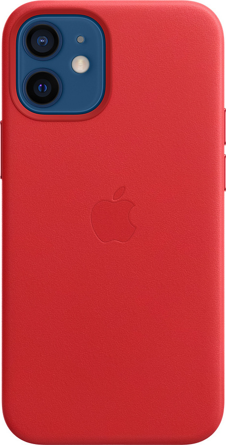 Θήκη Δερμάτινη με MagSafe Apple MHK73 iPhone 12 mini Κόκκινο