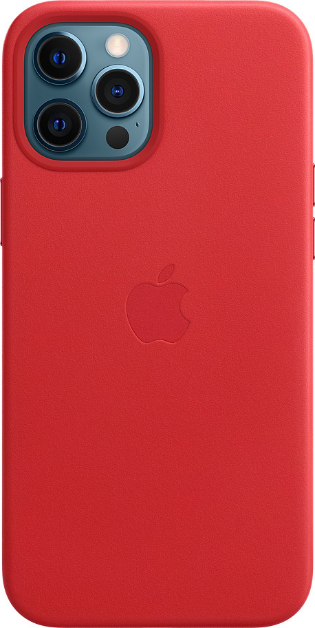 Θήκη Δερμάτινη με MagSafe Apple MHKJ3 iPhone 12 Pro Max Κόκκινο