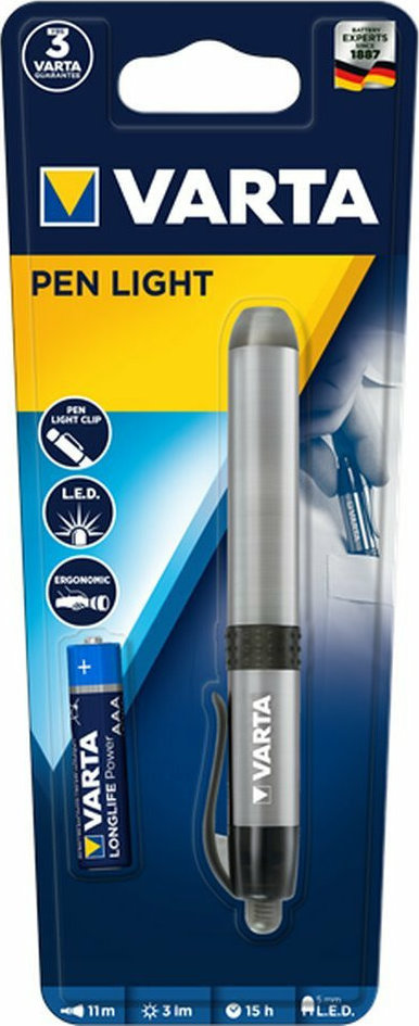 Φακός Varta Led Pen Light με 1τεμ Μπαταρια AAA (Μικρός)