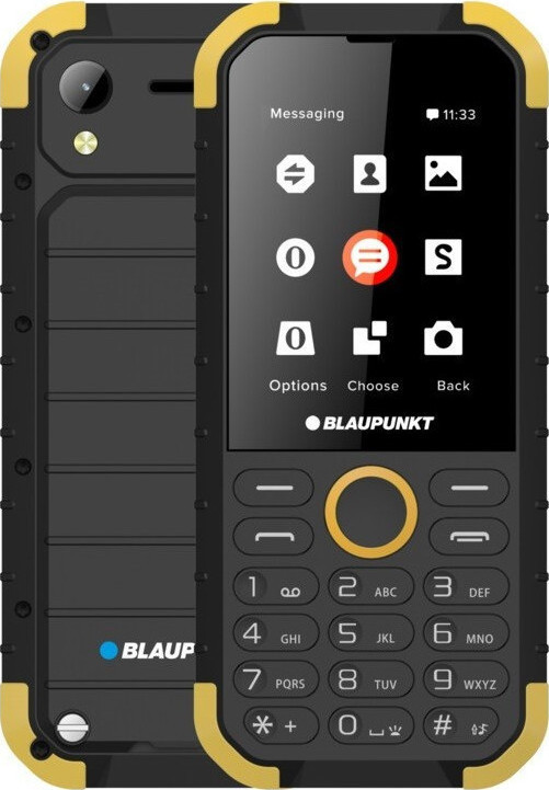Blaupunkt Sand (32MB/32MB) Dual SIM Ανθεκτικό Κινητό με Κουμπιά Κίτρινο