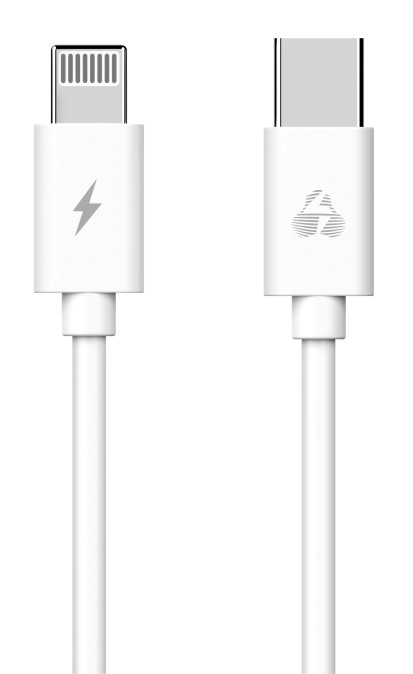POWERTECH Καλώδιο USB Type-C σε Lightning PTR-0092, 20W 3A, 1m, λευκό