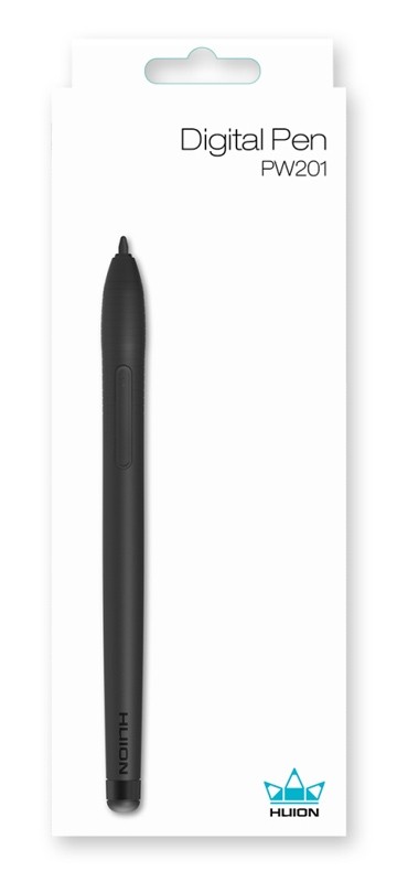 HUION tablet pen PW201, για H430P, battery-free, μαύρο