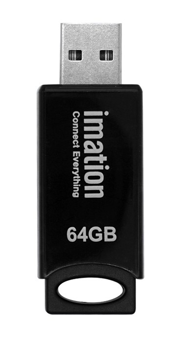 IMATION USB Flash Drive OD33 RT02330064, 64GB, USB 2.0, μαύρο