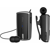 Ακουστικό Bluetooth iPro RH120 Retractable Μαύρο-Γκρι