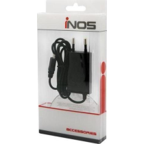 Φορτιστής Ταξιδίου inos Micro USB με Extra Έξοδο USB Μαύρο 2.1A
