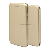 Θήκη Flip Book inos Apple iPhone X/ iPhone XS Curved M-Folio Χρυσό