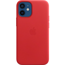 Θήκη Δερμάτινη με MagSafe Apple MHK73 iPhone 12 mini Κόκκινο