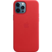 Θήκη Δερμάτινη με MagSafe Apple MHKJ3 iPhone 12 Pro Max Κόκκινο