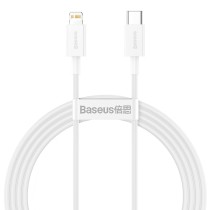 BASEUS καλώδιο USB Type-C σε Lightning CATLYS-B02, 20W, 1.5m, λευκό