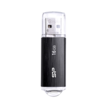 SILICON POWER USB Flash Drive Ultima U02, 16GB, USB 2.0, μαύρο