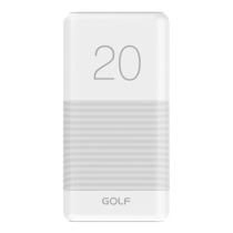 GOLF Power bank Candy G81 20000mAh, 2x output, 2.1A, λευκό