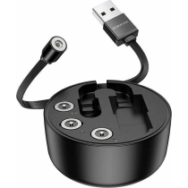 Borofone Retractable USB to Lightning / Type-C / micro USB Cable Μαύρο 0.95m (BU26)