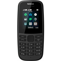 Nokia 105 (2019) Dual SIM Κινητό με Κουμπιά Μαύρο