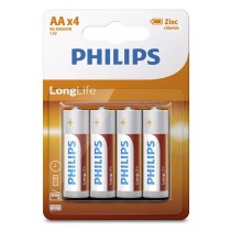 PHILIPS LongLife Zinc chloride μπαταρίες R6L4B/10 AA R6 Mignon, 4τμχ