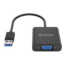 ORICO αντάπτορας USB 3.0 σε VGA UTV-BK, 1080p, 15cm, μαύρος