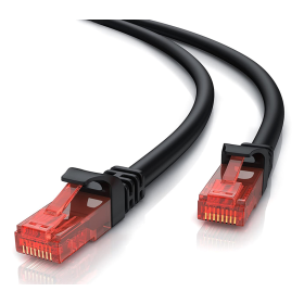 POWERTECH καλώδιο U/UTP Cat 6 CAB-N232, CCA 24AWG 0.5mm, 5m, μαύρο