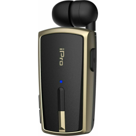 Ακουστικό Bluetooth iPro RH120 Retractable Μαύρο-Χρυσό