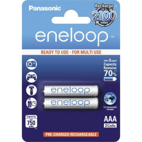 Μπαταρία Επαναφορτιζόμενη Panasonic Eneloop AAA 750mAh NiMH (2 τεμ.)