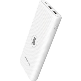 Borofone BT31 Power Bank 10000mAh με 2 Θύρες USB-A Λευκό