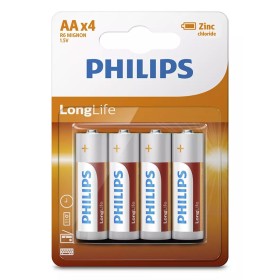 PHILIPS LongLife Zinc chloride μπαταρίες R6L4B/10 AA R6 Mignon, 4τμχ