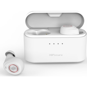 True Wireless Ακουστικά Bluetooth HiFuture TidyBuds Pro με θήκη Power Bank 3000mAh Λευκό