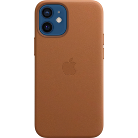Θήκη Δερμάτινη με MagSafe Apple MHK93 iPhone 12 mini Καφέ