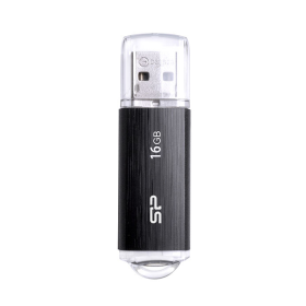 SILICON POWER USB Flash Drive Ultima U02, 16GB, USB 2.0, μαύρο