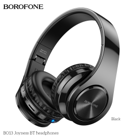 Borofone BO13 Ασύρματα/Ενσύρματα Over Ear Ακουστικά Μαύρα