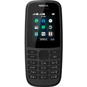 Nokia 105 (2019) Dual SIM Κινητό με Κουμπιά Μαύρο