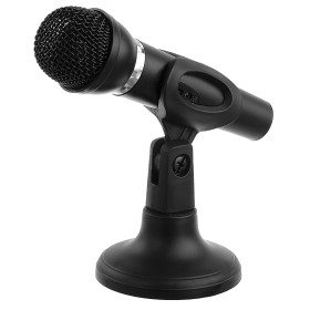 POWERTECH μικρόφωνο PT-859, με βάση, δυναμικό, 3.5mm, μαύρο